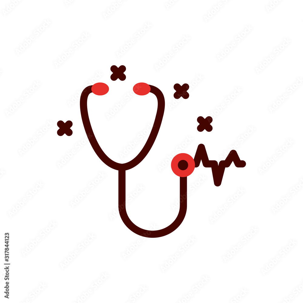 Stethoscope of medical care concept vector design Stethoscope of medical care concept vector design
