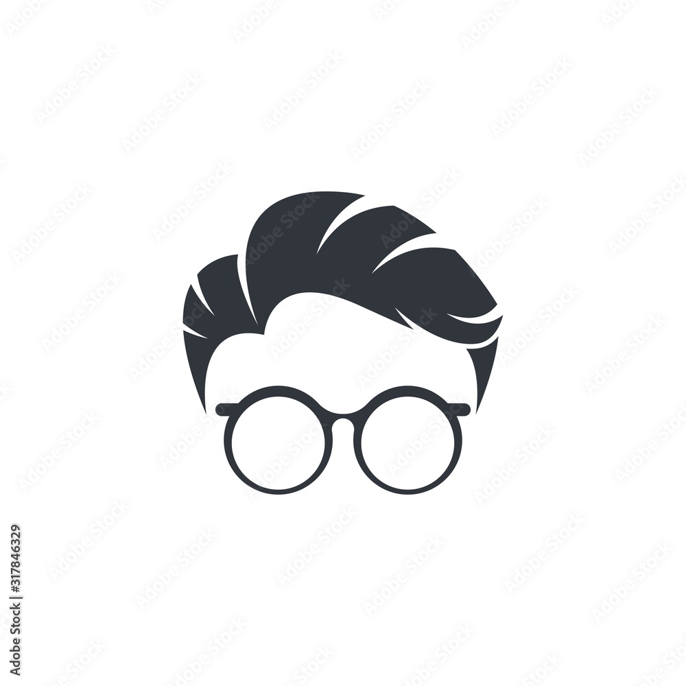 Geek logo template vector icon