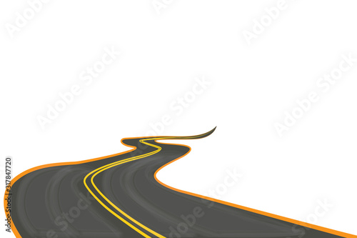 Road to success vector image