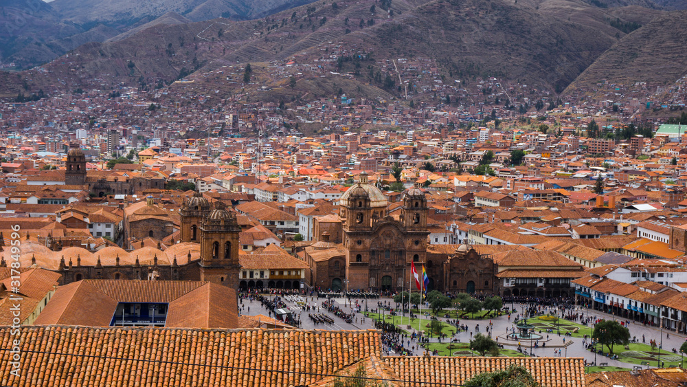 main square of Cusco in Peru