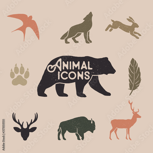 Vintage Animal Icons