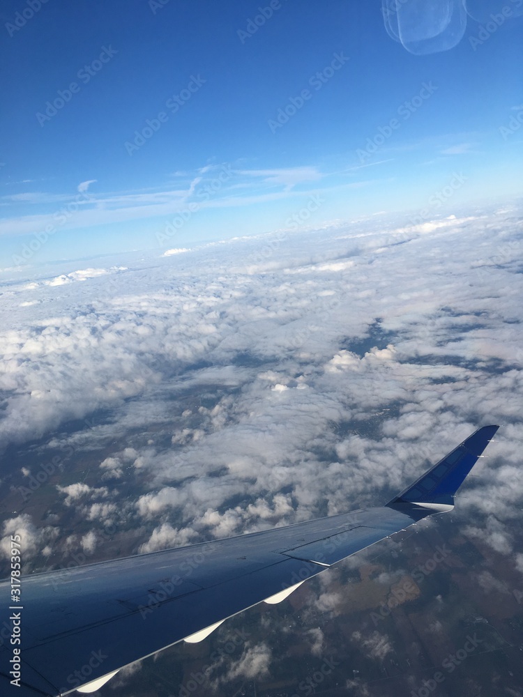 Obraz premium aerial view from airplane