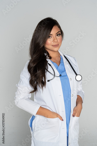 Female Doctor Working In A ...