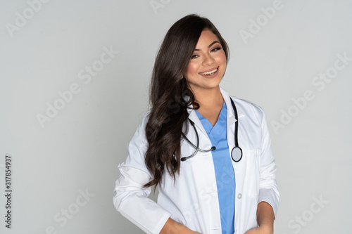 Female Doctor Working In A ...