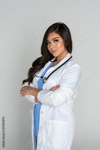 Female Doctor Working In A ...