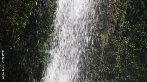 Crocodile river waterfall flowing and falling over rocks at the walter sisulu national botanical gardens in roodepoort, South Africa. Calm peaceful meditation scene and very relaxing photo