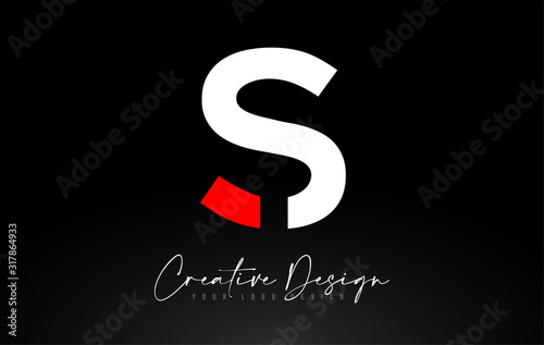 S Letter Icon Design With Creative Modern Look and Teal Background.
