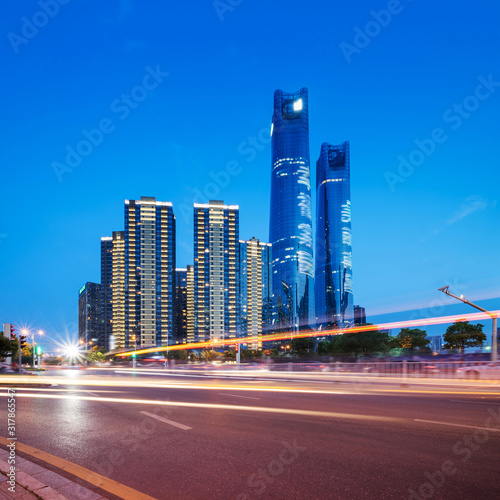 the light trails