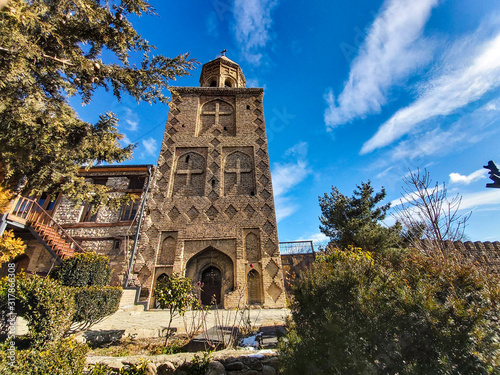 Famous Ninotsminda castle cathedral photo