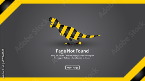 Error 404 page not found. Vector illustration template design