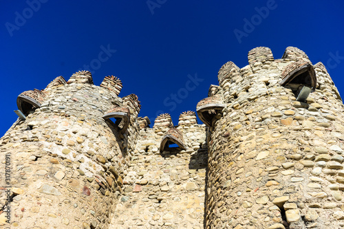 Famous Ninotsminda castle cathedral photo