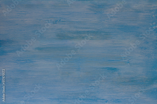 Blue faded painted wooden texture, background, wallpaper. Wooden background, painted surface blue board