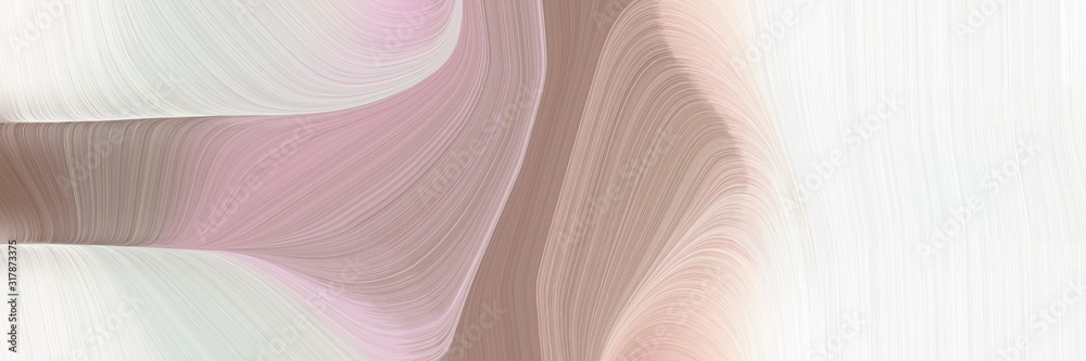 flowing banner with antique white, gray gray and linen colors. dynamic curved lines with fluid flowing waves and curves