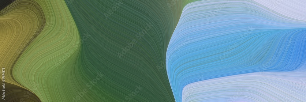 dynamic designed horizontal banner with sky blue, dark olive green and peru colors. dynamic curved lines with fluid flowing waves and curves dynamic designed horizontal banner with sky blue, dark olive green and peru colors. dynamic curved lines with fluid flowing waves and curves