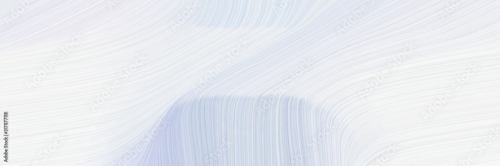 artistic horizontal header with lavender, white smoke and light steel blue colors. dynamic curved lines with fluid flowing waves and curves