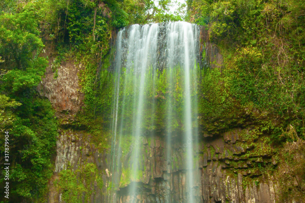 Top of hidden small calm tranquil waterfall in Queensland, Australia. Top of hidden small calm tranquil waterfall in Queensland, Australia.
