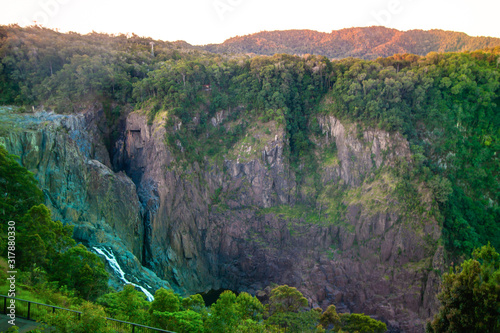 A landscape with Barron falls on the edge, Cairs, Quinsland, Australia