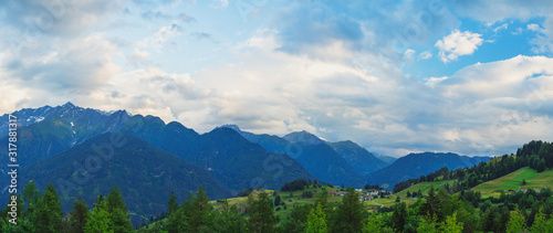 Oberinntal Berg Panorama am Abend © René Bittner