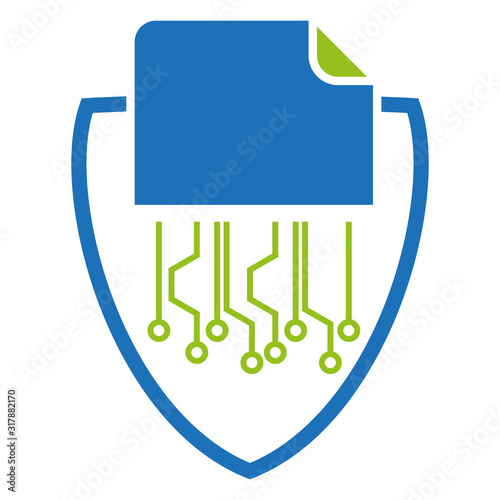 Datenschutz Daten sichern Logo Sicherheit Icon 