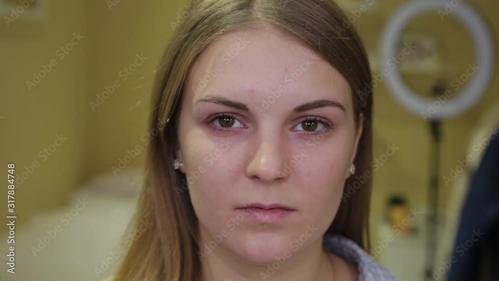 Girl before make up. Portrait of a beautiful girl. Girl before make up. Portrait of a beautiful girl.