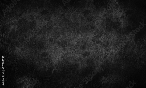 Rough blur blackboard background texture like motion dark cement wall. Black wallpaper texture. Concept for backdrop, presentation, Halloween