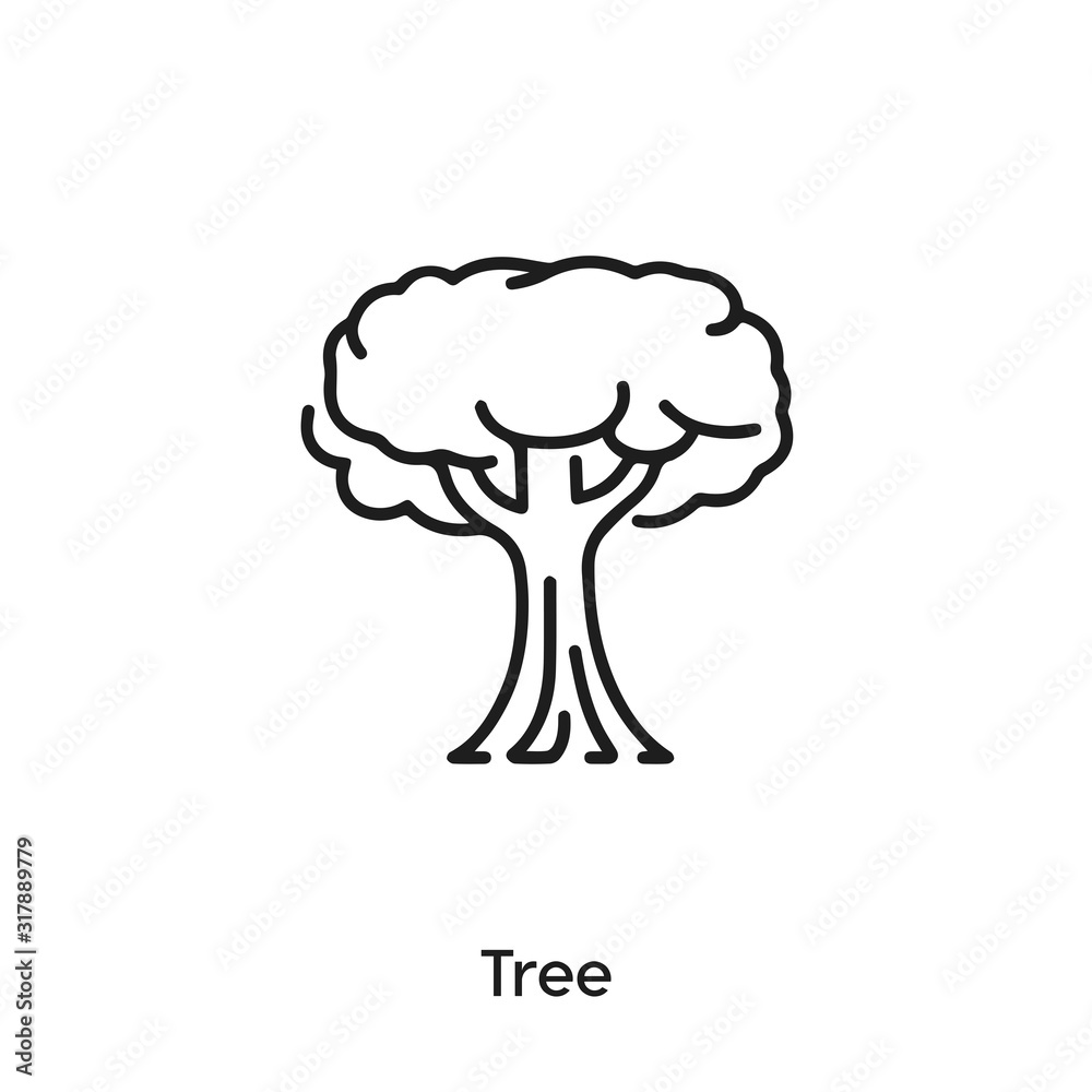 tree icon vector . tree sign symbol