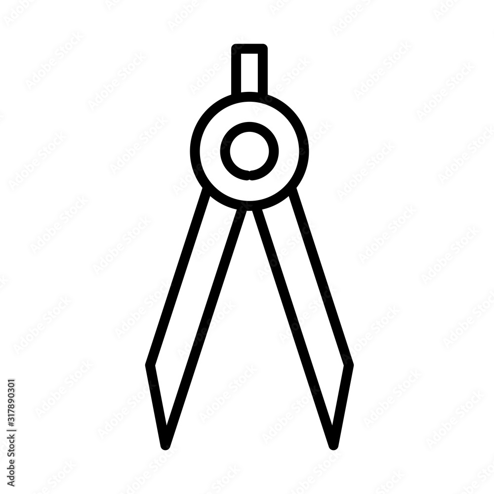 Drawing compass icon vector sign and symbols on trendy design Drawing compass icon vector sign and symbols on trendy design