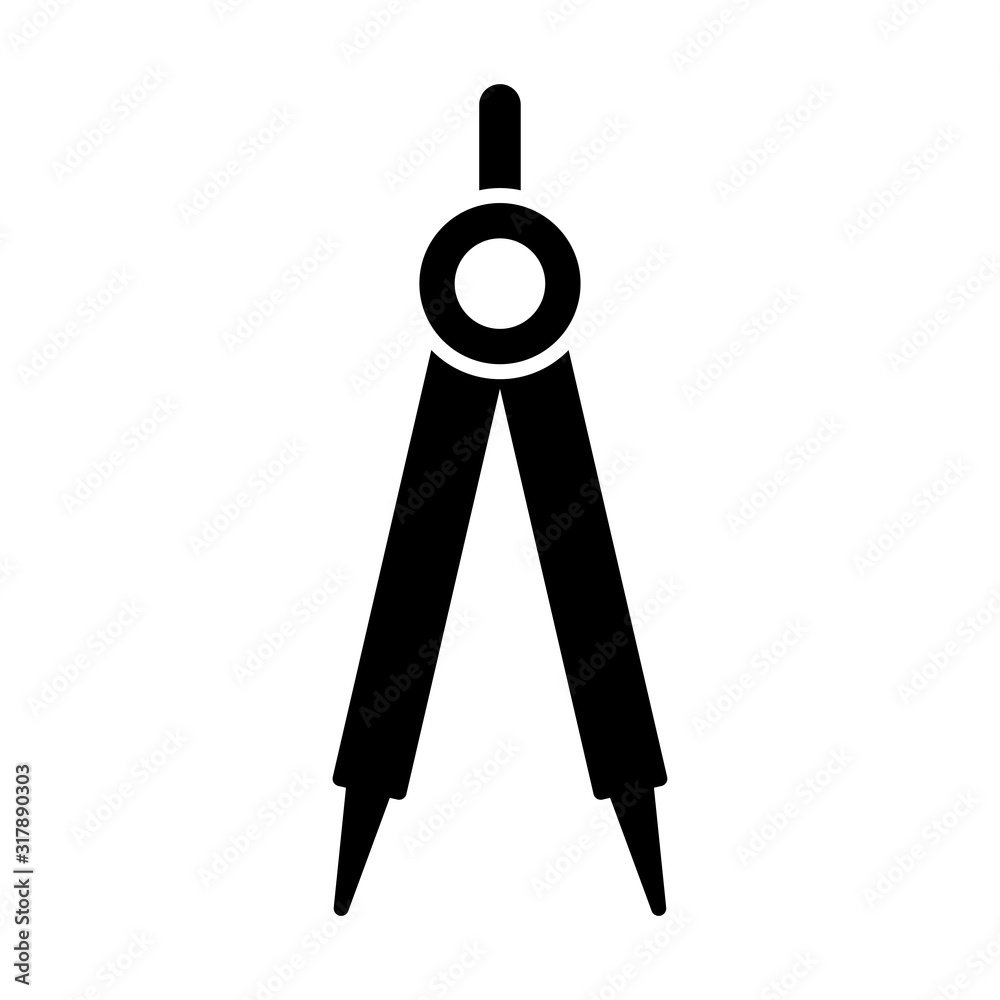 Drawing compass icon vector sign and symbols on trendy design Drawing compass icon vector sign and symbols on trendy design