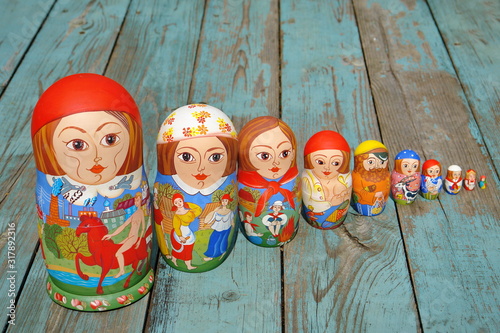 Obraz na plátne Russian nested doll
