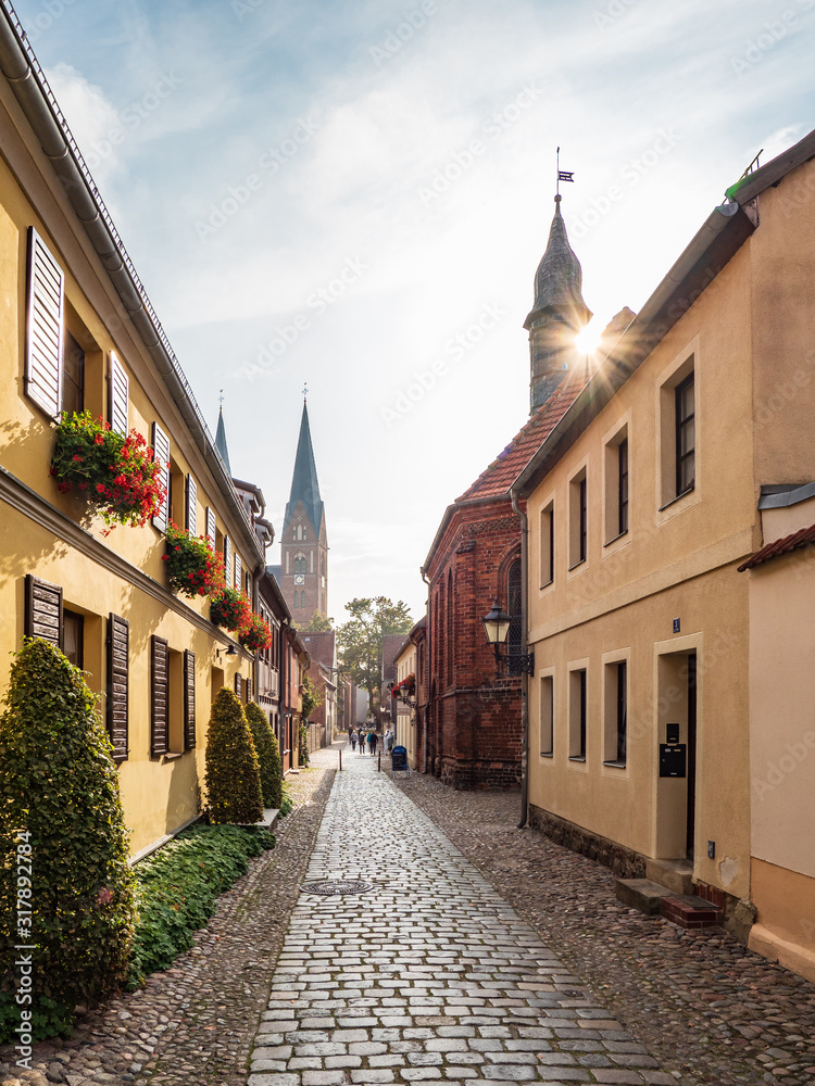 Obraz premium The city Neuruppin in Brandenburg, Germany