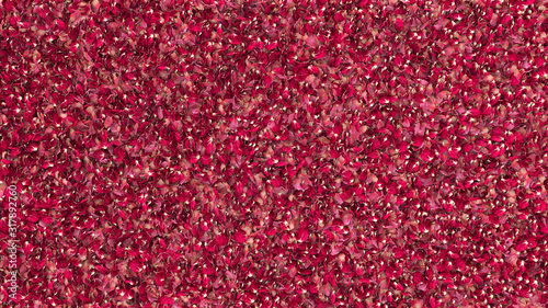 carpet of red rose petals