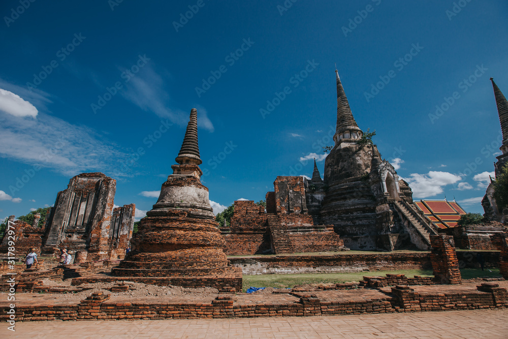 Fototapeta premium Wat Phra Si Sanphet temple in Ayutthaya. 