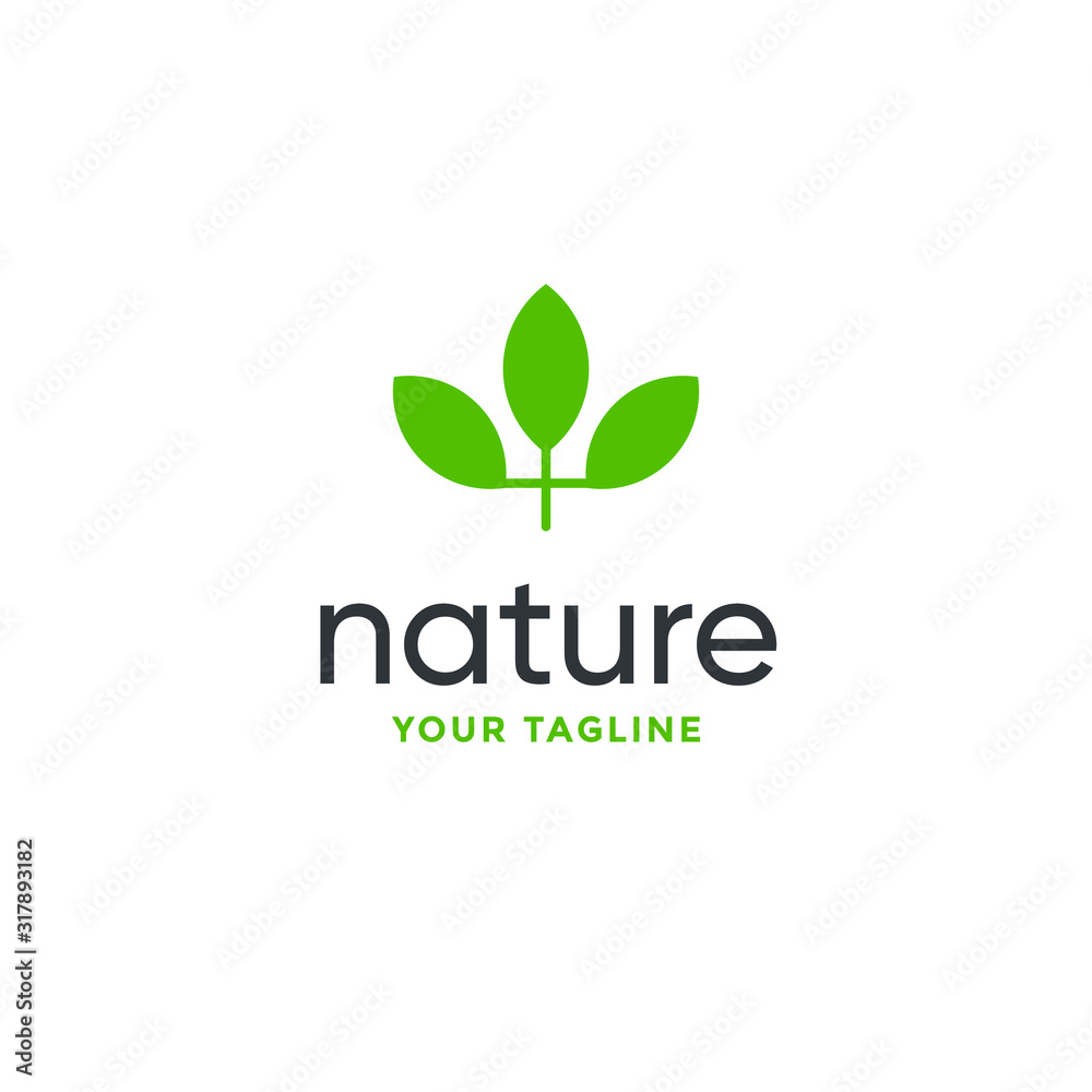 leaf symbol icon for nature logo minimalist leaf symbol icon for nature logo minimalist
