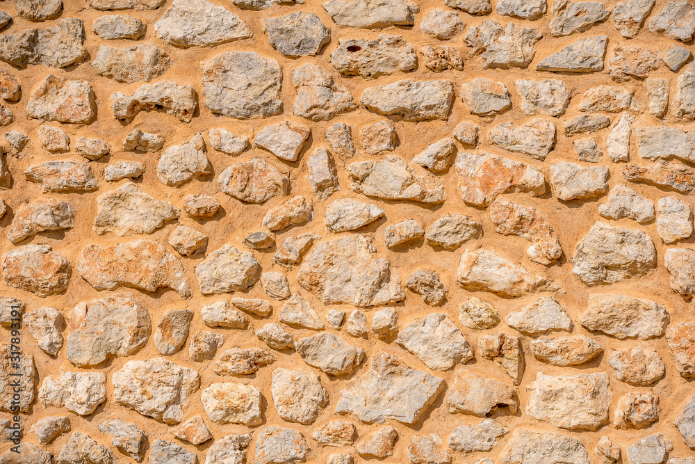 view of a typical stone wall of Mallorca view of a typical stone wall of Mallorca