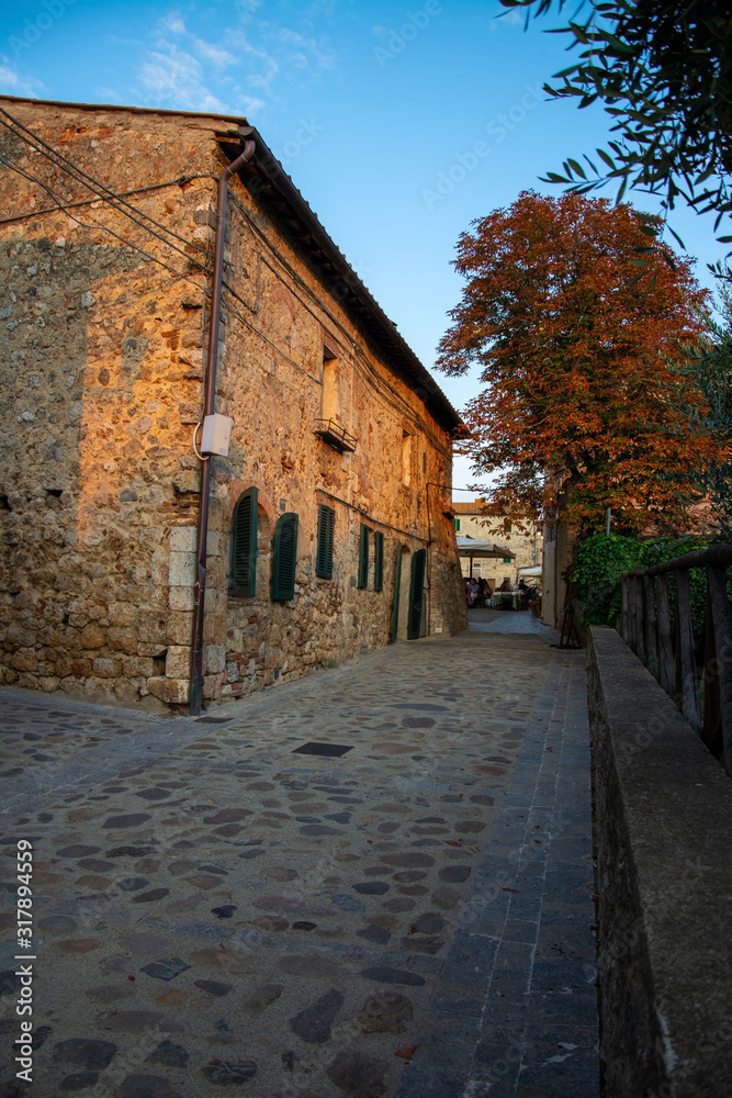Monteriggioni, Toskana, Italien