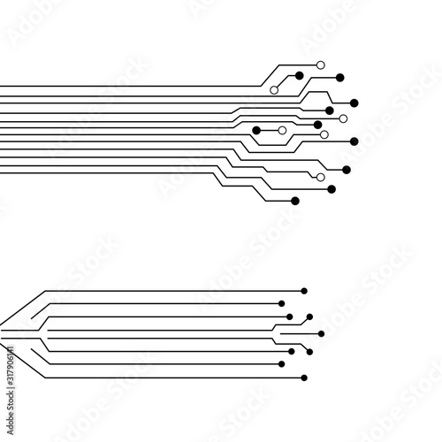 Photos Circuit Logo Template vector