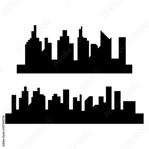 Modern City skyline . city silhouette. vector illustration