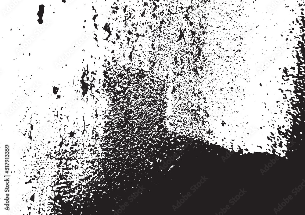 Fototapeta premium Black and white vintage grunge futuristic background. Abstract textured pattern, layout for design packaging, business cards, websites, postcards, posters, brochures, fabrics, covers mock-up design