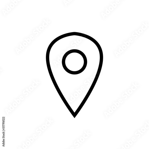  geolocation sign. vector