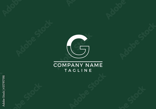 Letter G logo initial based icon unique creative minimal graphic company abstract design in vector editable file.