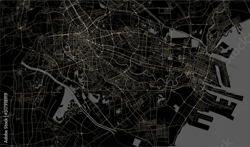 map of the city of Tianjin, China