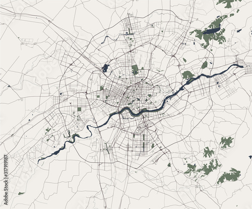 map of the city of Shenyang, China