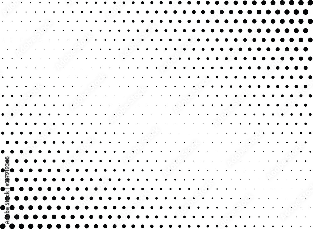 Abstract halftone dotted background. Futuristic grunge pattern, dot and circles.  Vector modern optical pop art texture for posters, sites, business cards, cover, postcards, labels, stickers layout.