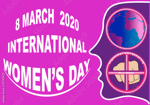 Cartel por la lucha feminista del 8 de marzo.