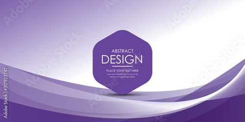 Abstract smooth color wave vector. Curve flow purple motion illustration. Smoke design. Vector lines.