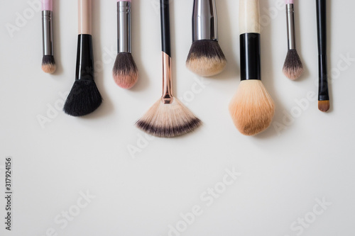 Photography Make up concept: Professional makeup tools and accessories