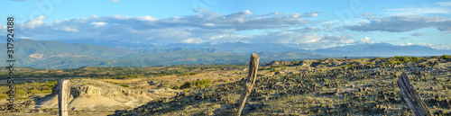 panoramic view of the Tatacoa desert in Colombia photo