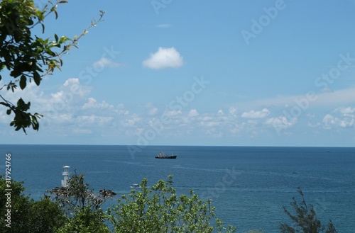 The beach of Samae San island at Chonburi in Thailand photo