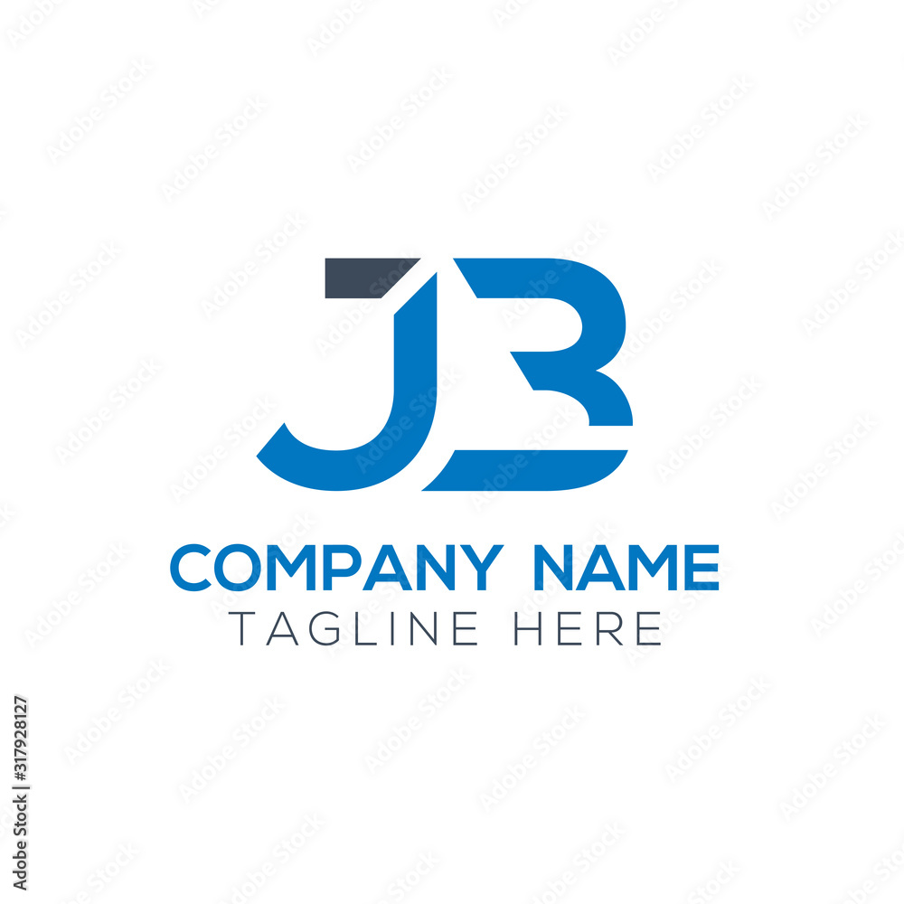 Creative letter JB Logo Design Vector Template. Initial Linked Letter JB Logo Design Creative letter JB Logo Design Vector Template. Initial Linked Letter JB Logo Design