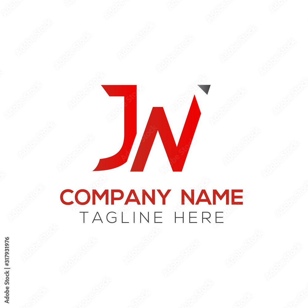 Creative letter JN Logo Design Vector Template. Initial Linked Letter JN Logo Design Creative letter JN Logo Design Vector Template. Initial Linked Letter JN Logo Design